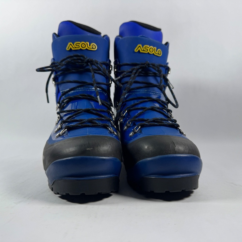Asolo AFS Evoluzione Blue Plastic Mountaineering Boots Mens 10.5 Made in Italy - Picture 14 of 16
